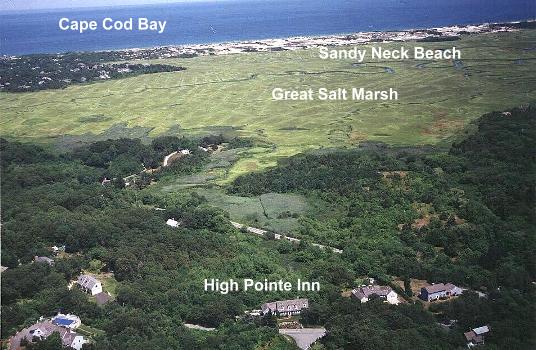 All of our rooms offer views of the Great Salt Marsh, Sandy Neck Beach, and Cape Cod Bay.